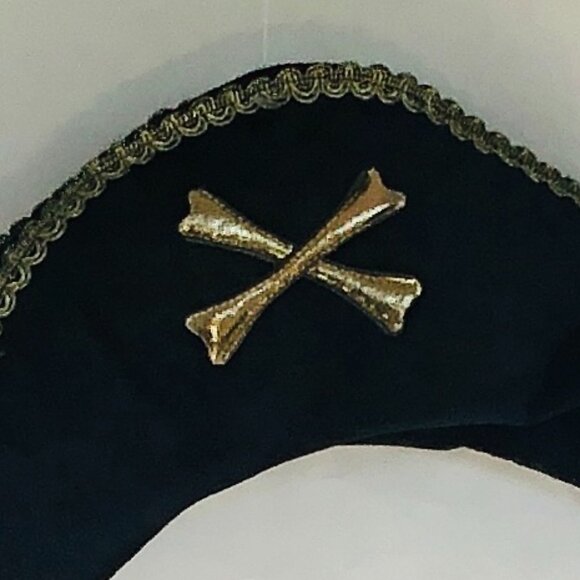 New w/Tag-Great Pretenders Pirate Captain Hook Hat Black (Hat only) - Picture 8 of 12